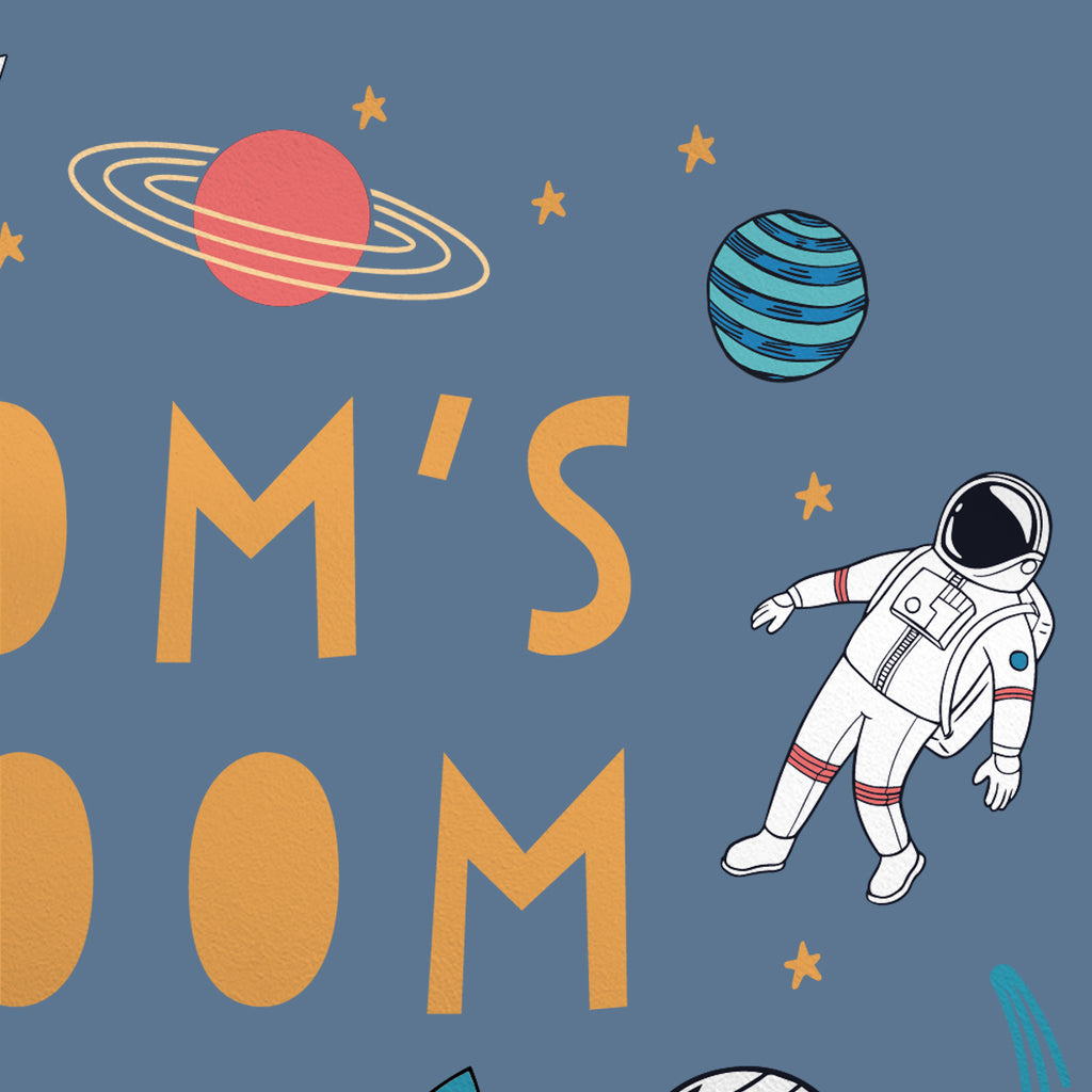 Personalised Space Wall Sticker For Kids Room