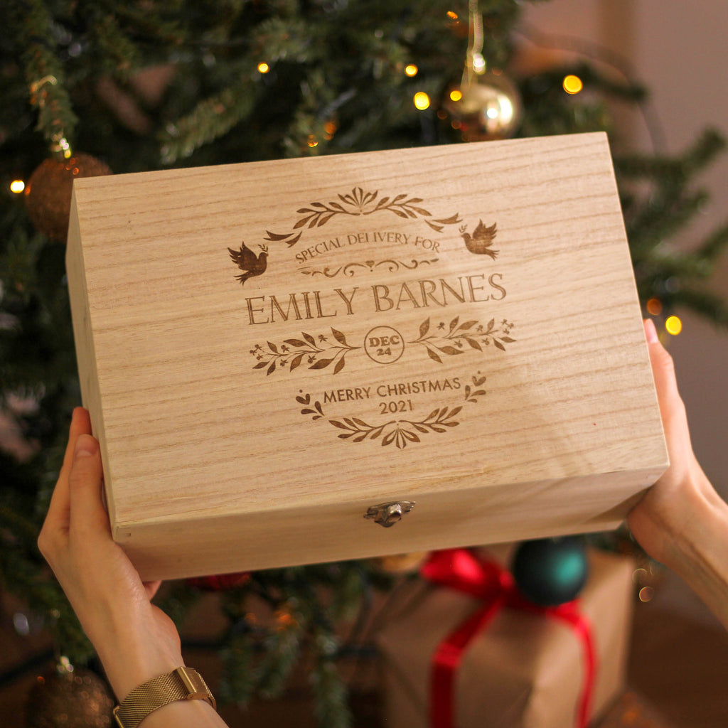 Personalised Special Delivery Christmas Keepsake Box