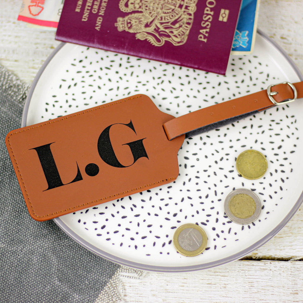 Personalised Initials Luggage Tag