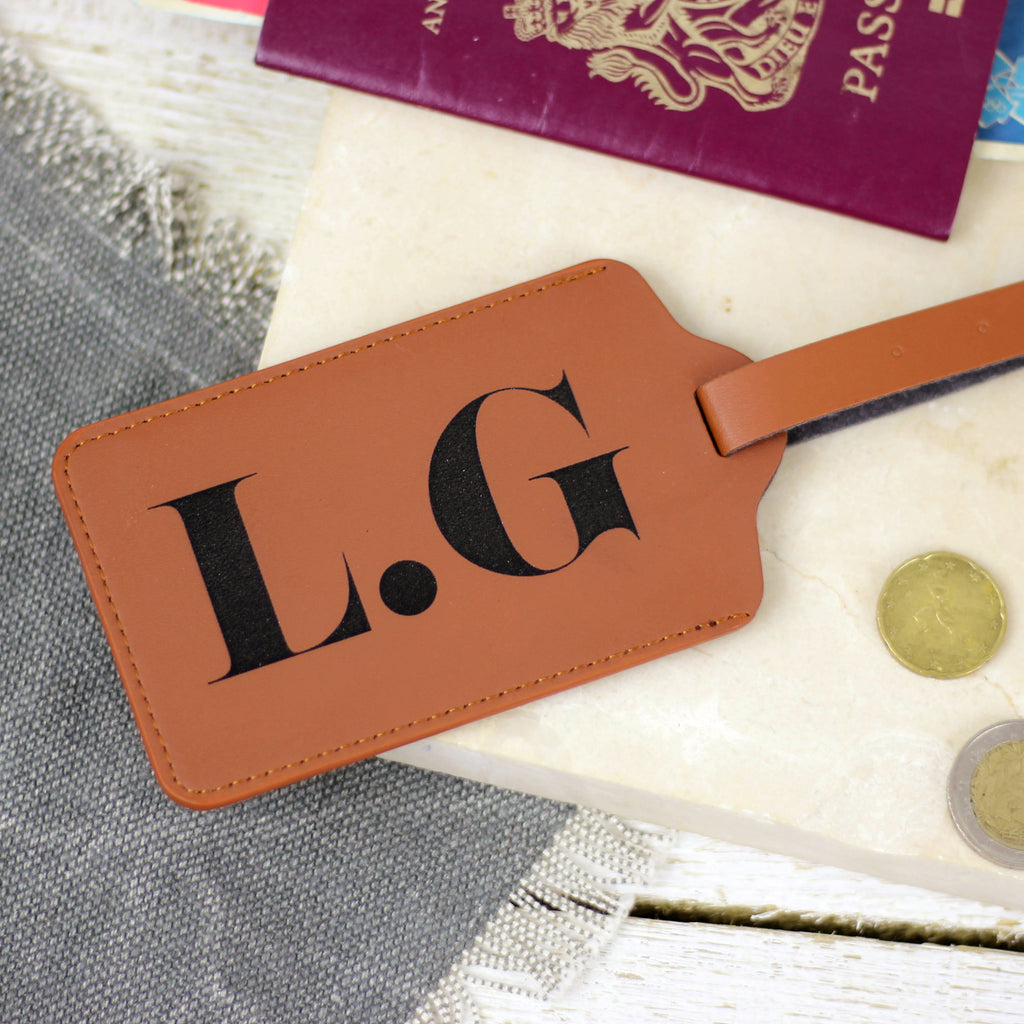 Personalised Initials Luggage Tag