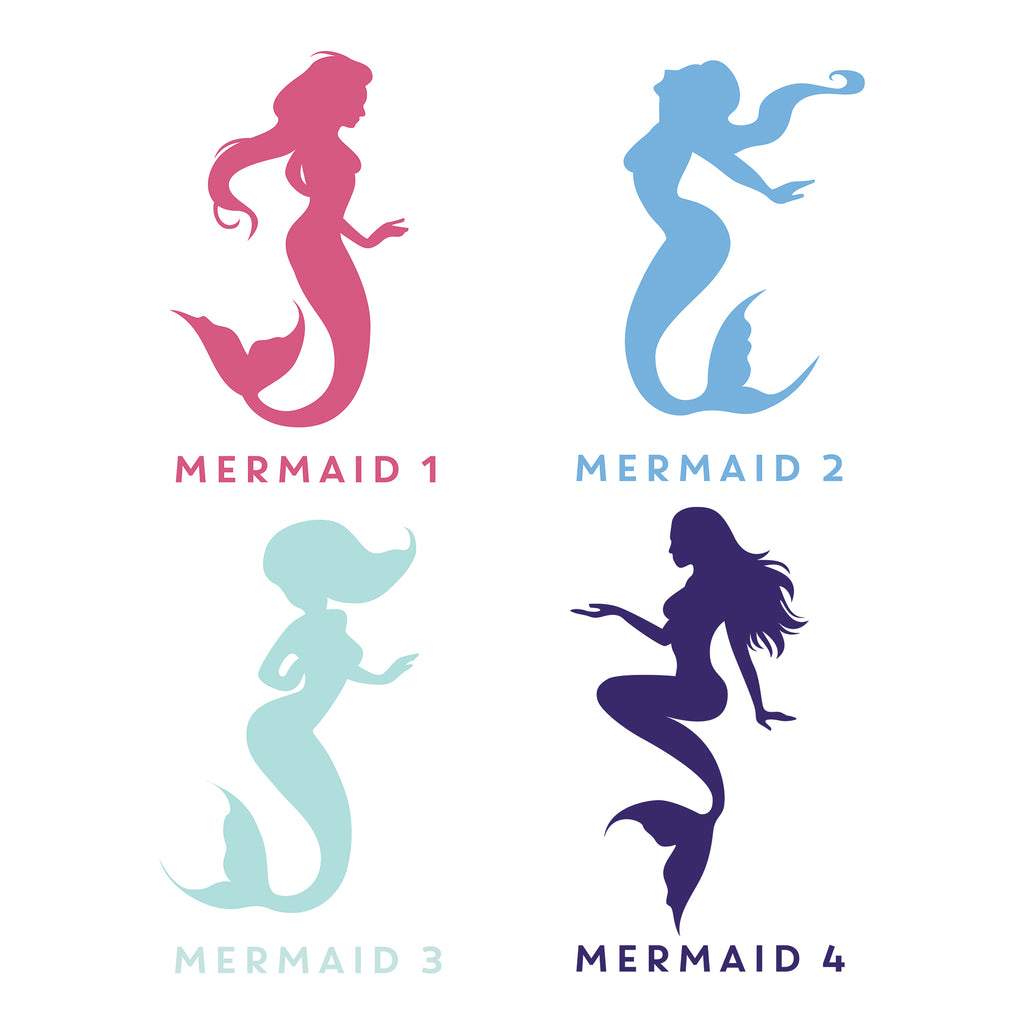 Personalised Mermaid Wall Sticker