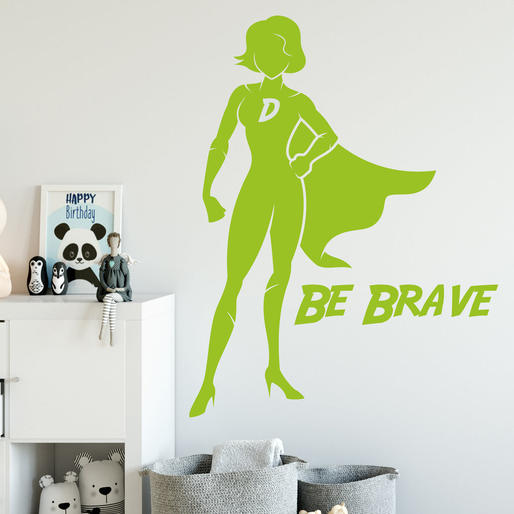 Super Hero Girls Room Wall Sticker