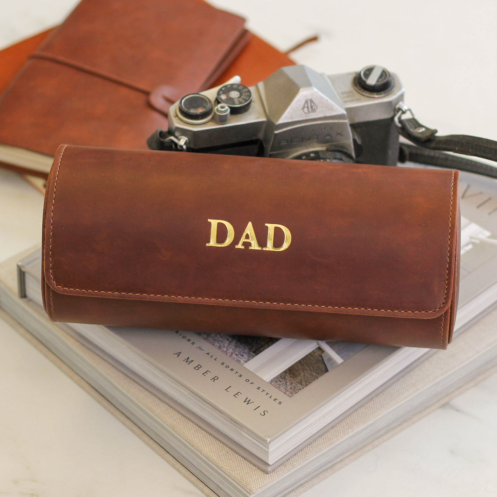 Personalised Luxury Father's Day Watch Holder Case