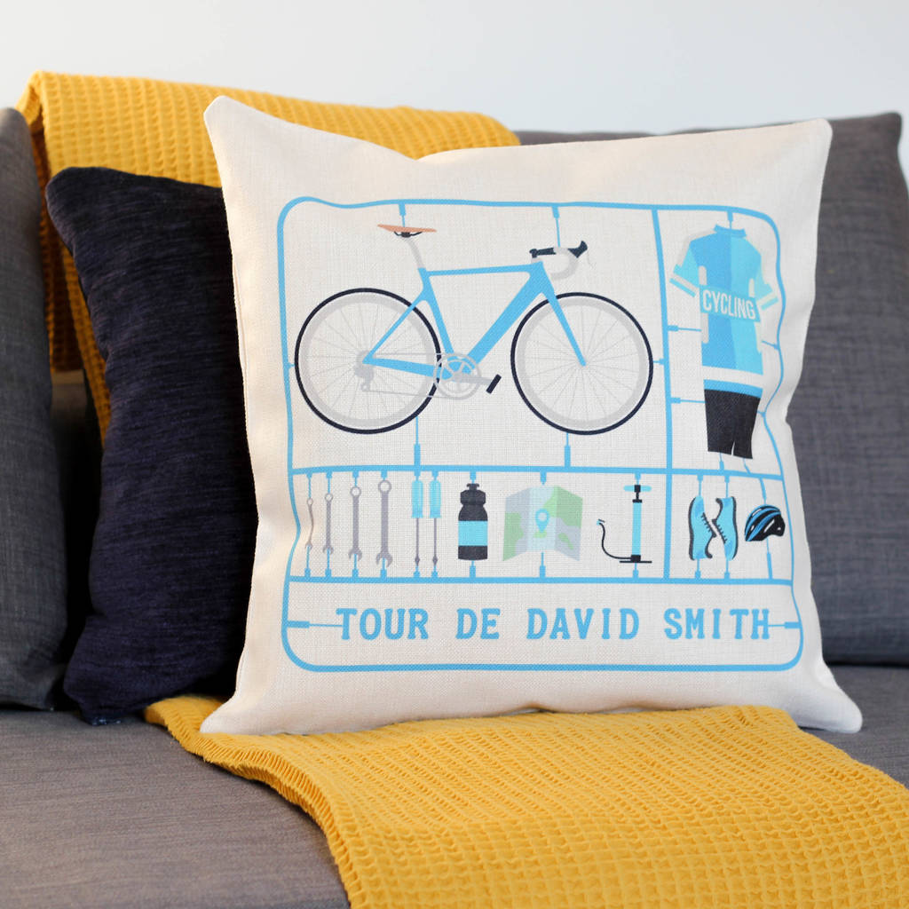 Personalised Airfix Bike Cushion