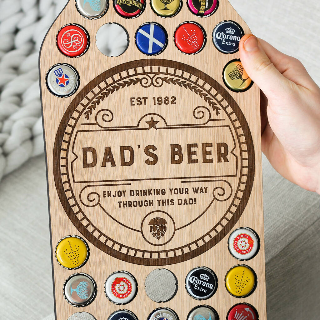 Personalised Beer Bottle Wall Art For The Home