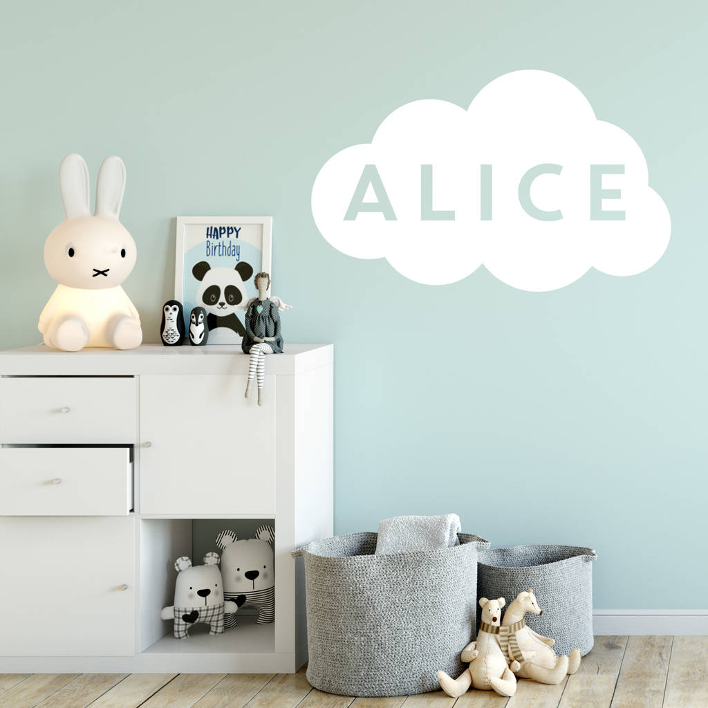Personalised Cloud Wall Sticker