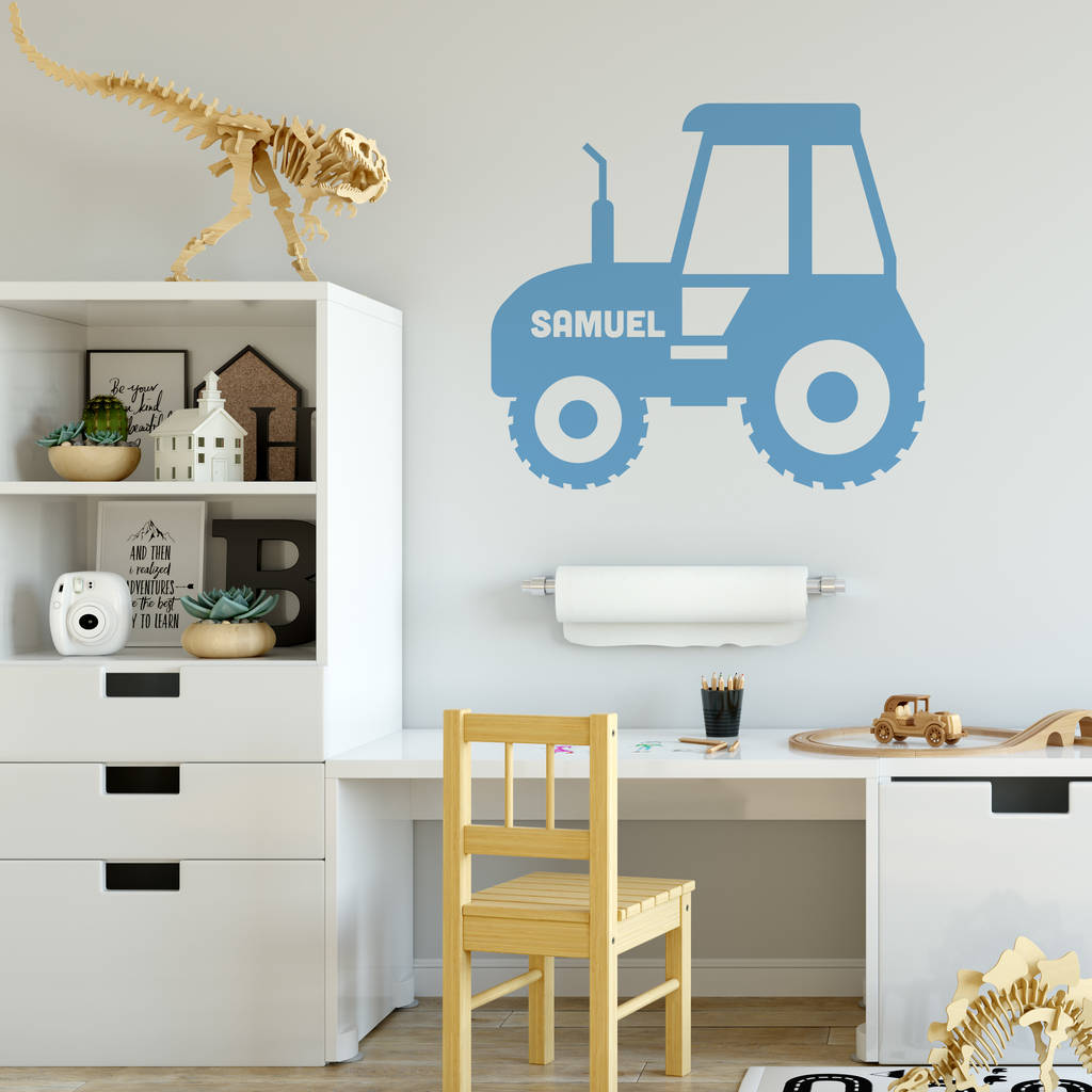 Personalised Tractor Wall Sticker